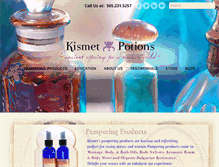 Tablet Screenshot of kismetpotions.com